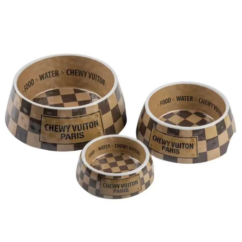 Checker Chewy Dog Bowl