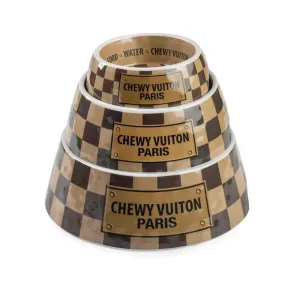 Checker Chewy Dog Bowl