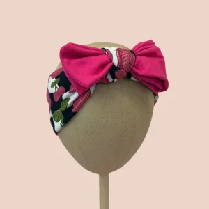 Checker Disco Cherries Baby Headband