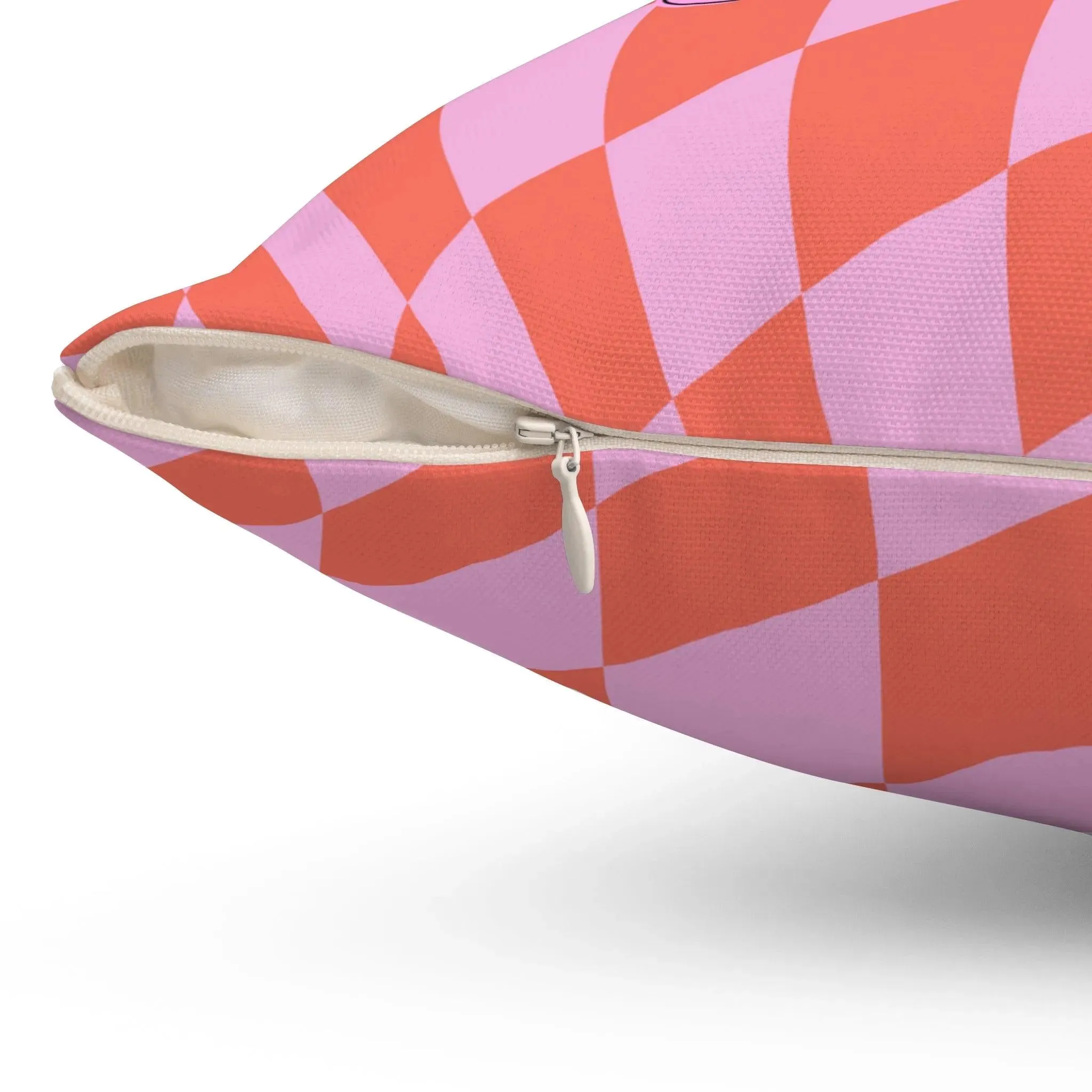 Checker Groovy Throw Pillow