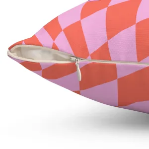 Checker Groovy Throw Pillow