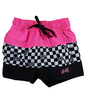 Checker Panel Infant Volley Shorts