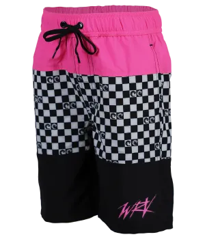 Checker Panel Toddler Volley Shorts