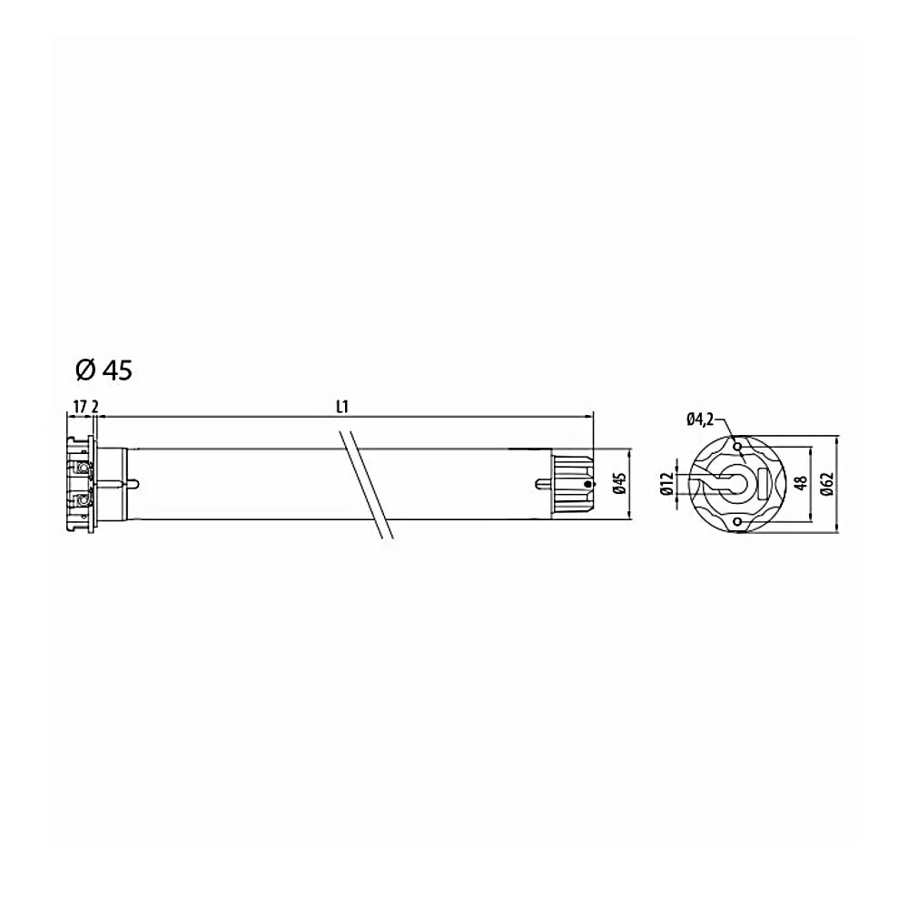 Cherubini Funk Rohrmotor Movi RX 20/17 20Nm