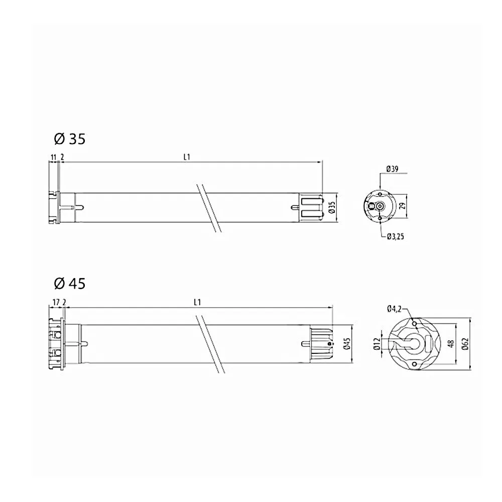 Cherubini Rohrmotor Senso Wire 15/30 15Nm