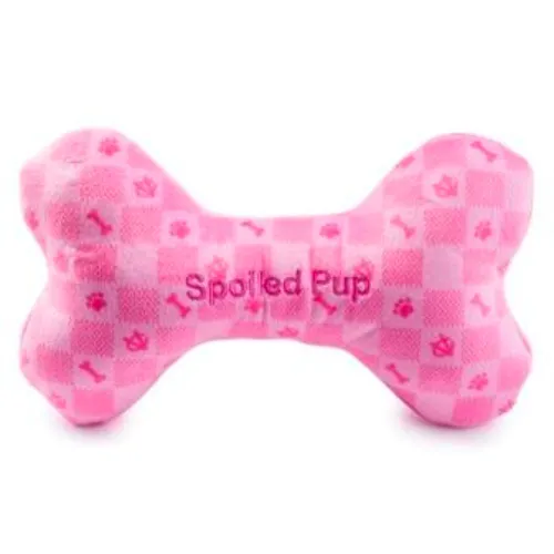 Chewy Vuiton Pink Checker Bone