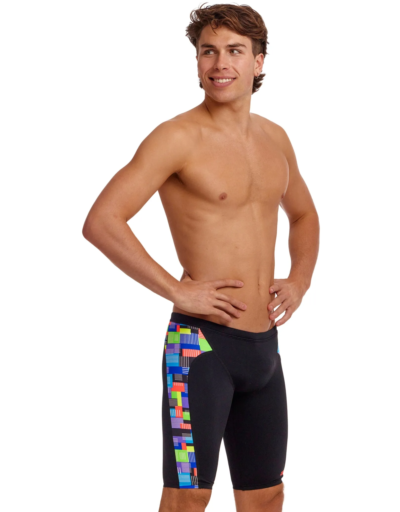 Chip Set Swim Training Jammers - Black/Multi