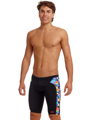 Chip Set Swim Training Jammers - Black/Multi
