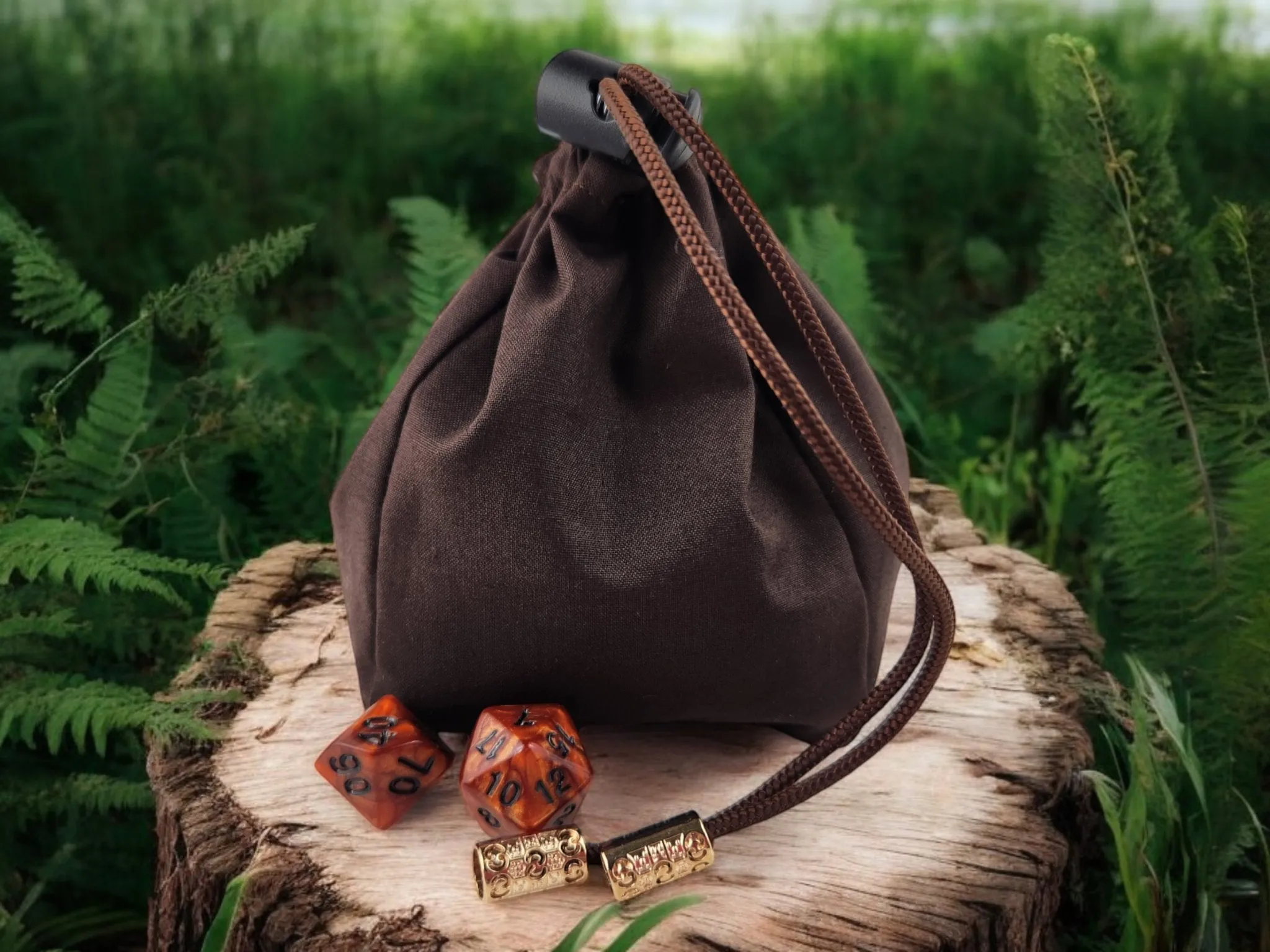 Chipmunk with full cheeks dice bag
