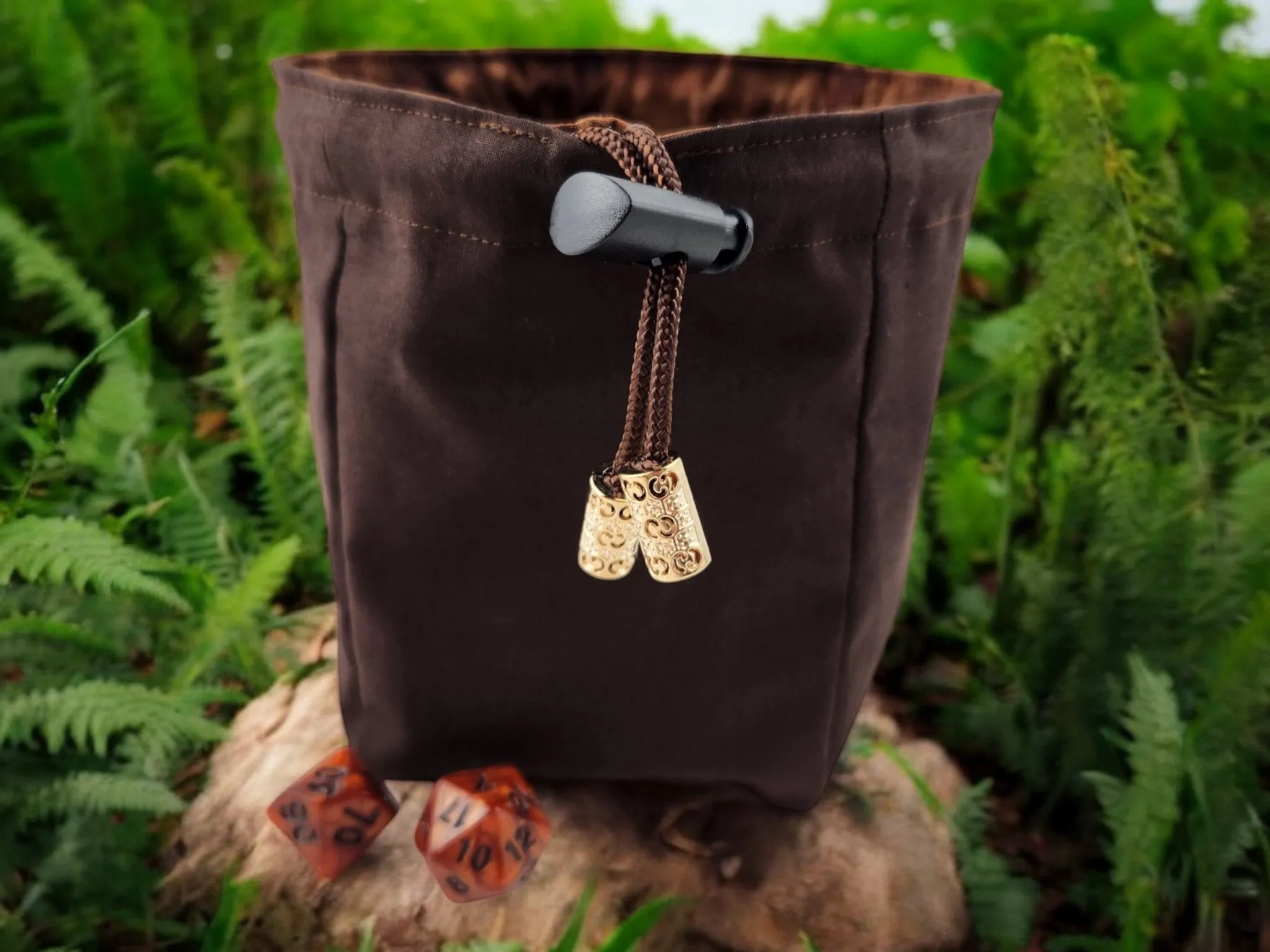 Chipmunk with full cheeks dice bag