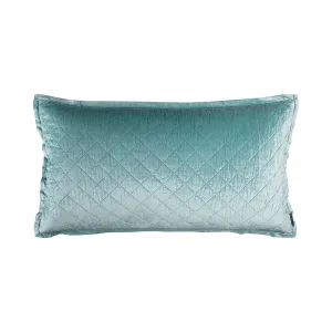 Chloe King Pillow / Sea Foam Velvet 20X36