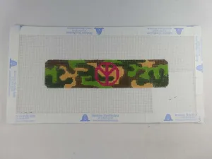 Clara Wells Needlepoint CLC168 Camo Peace Cuff