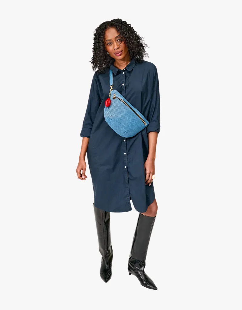 Clare V. Grande Fanny Belt Bag in Desert Blue