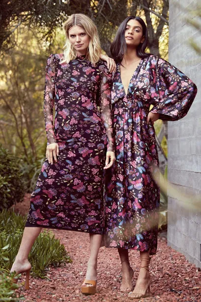 Clarisa Dress in Floral by MISA Los Angeles - RENTAL