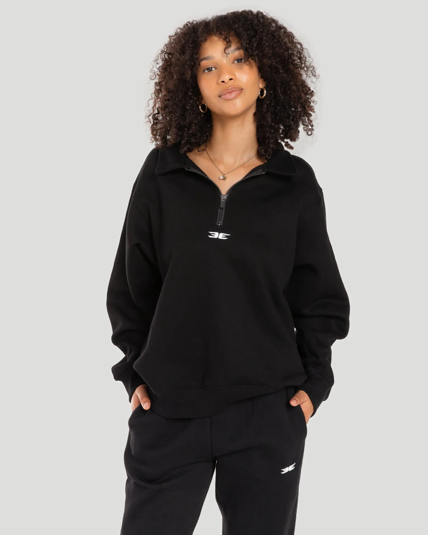 Classic 1/4 Zip - Black