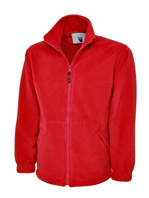 Classic Full Zip Fleece Jacket Red