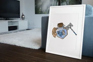 Cleric Potion Bottle Gallery Canvas Art Print