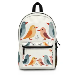 Colorful Bird Pattern Backpack for Happy Nature Lovers