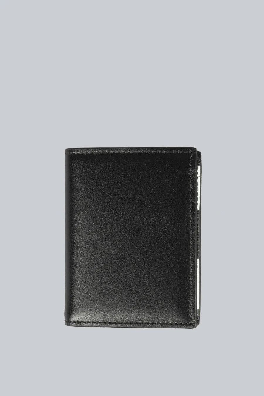 COMME DES GARCONS GLOSSY WALLET BLACK CHECK PRINT