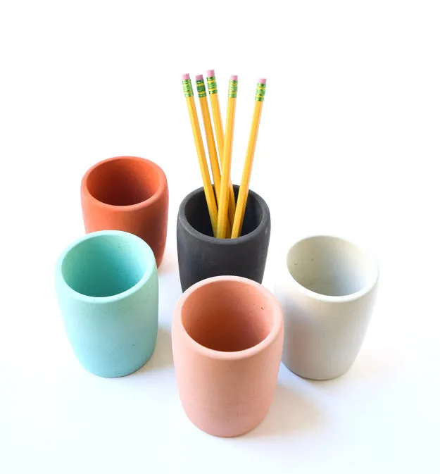 Concrete Pencil Cup for Home Office