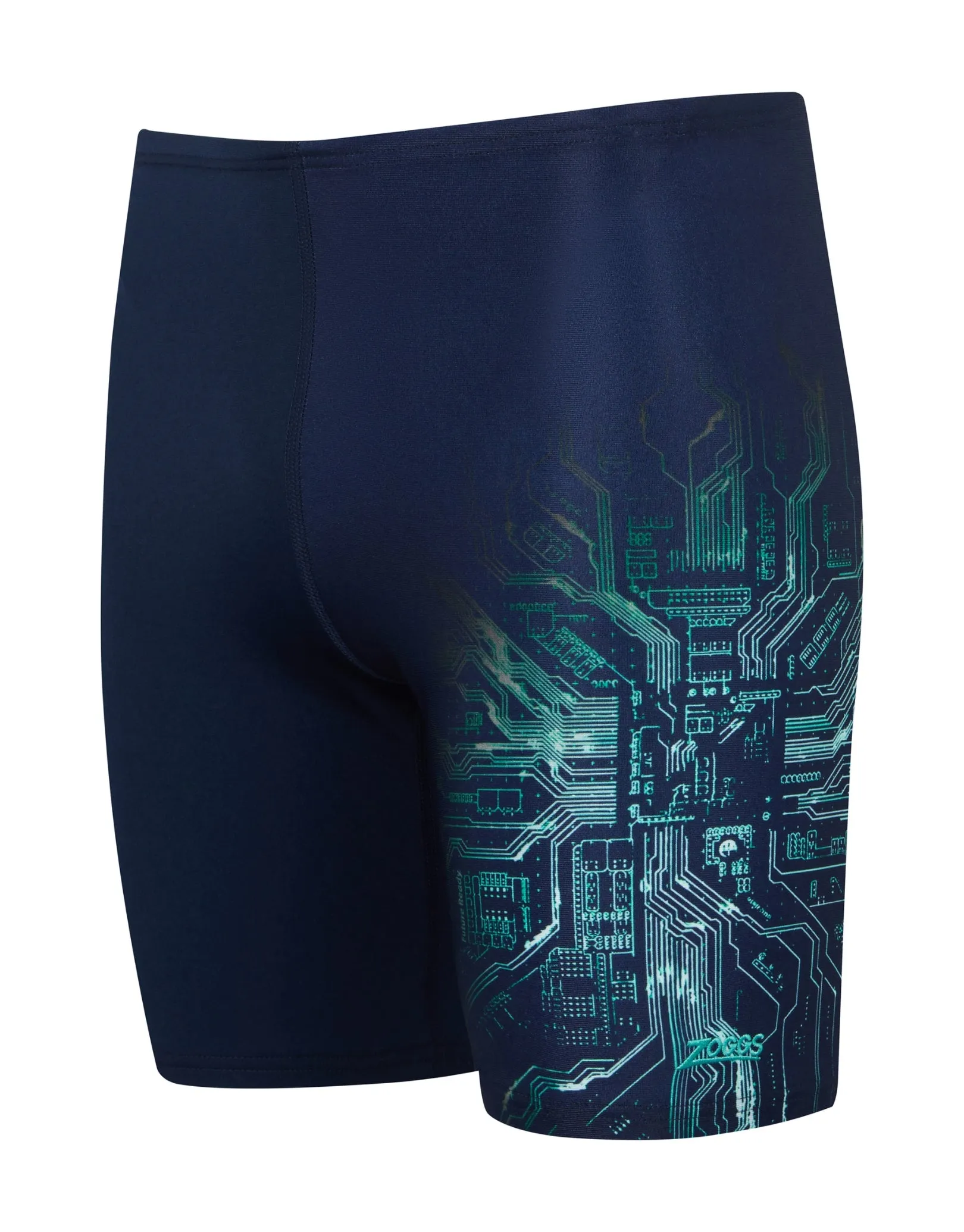Cortex Mid Swim Jammer - Navy/Green