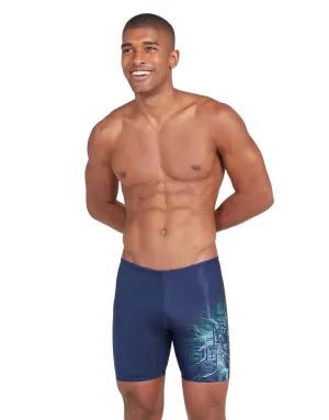 Cortex Mid Swim Jammer - Navy/Green