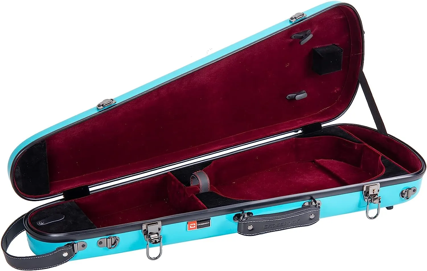 Crossrock Shaped Violin Case CRF1020 - Mint Blue
