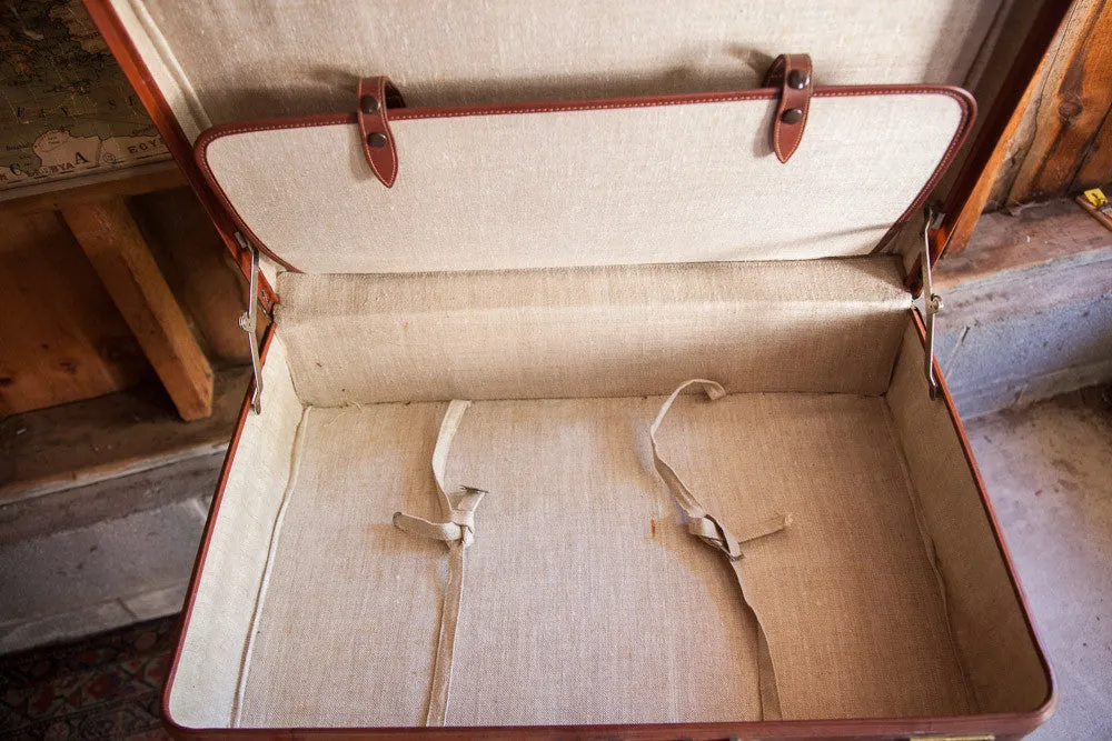 Crouch Fitzgerald Leather Suitcase