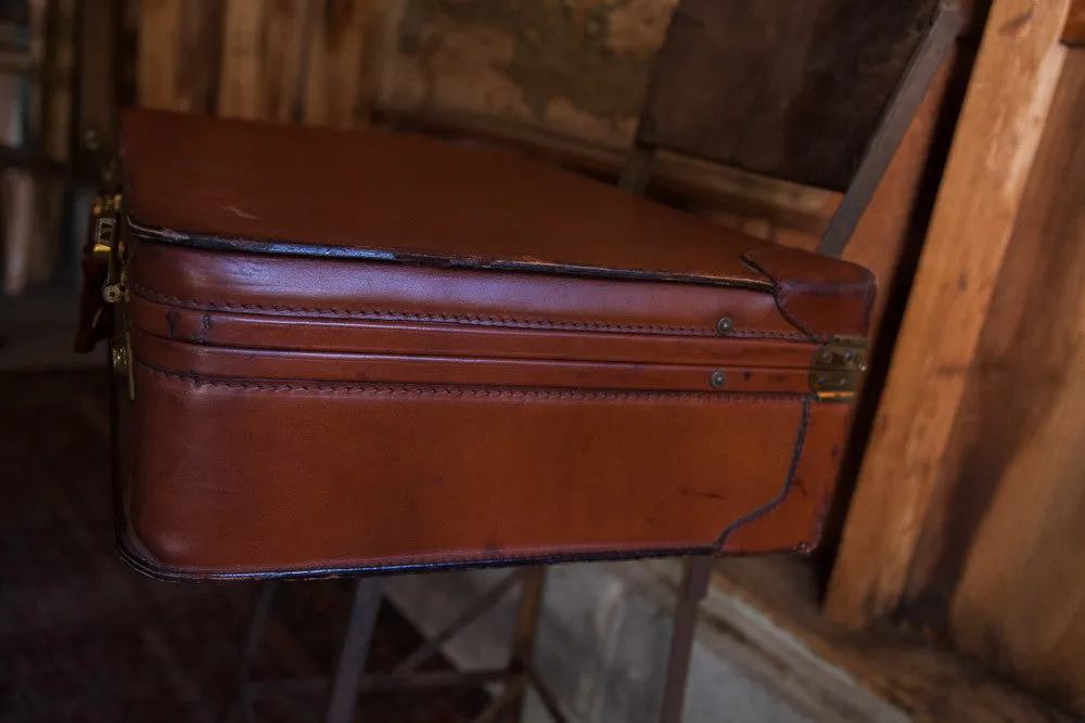Crouch Fitzgerald Leather Suitcase