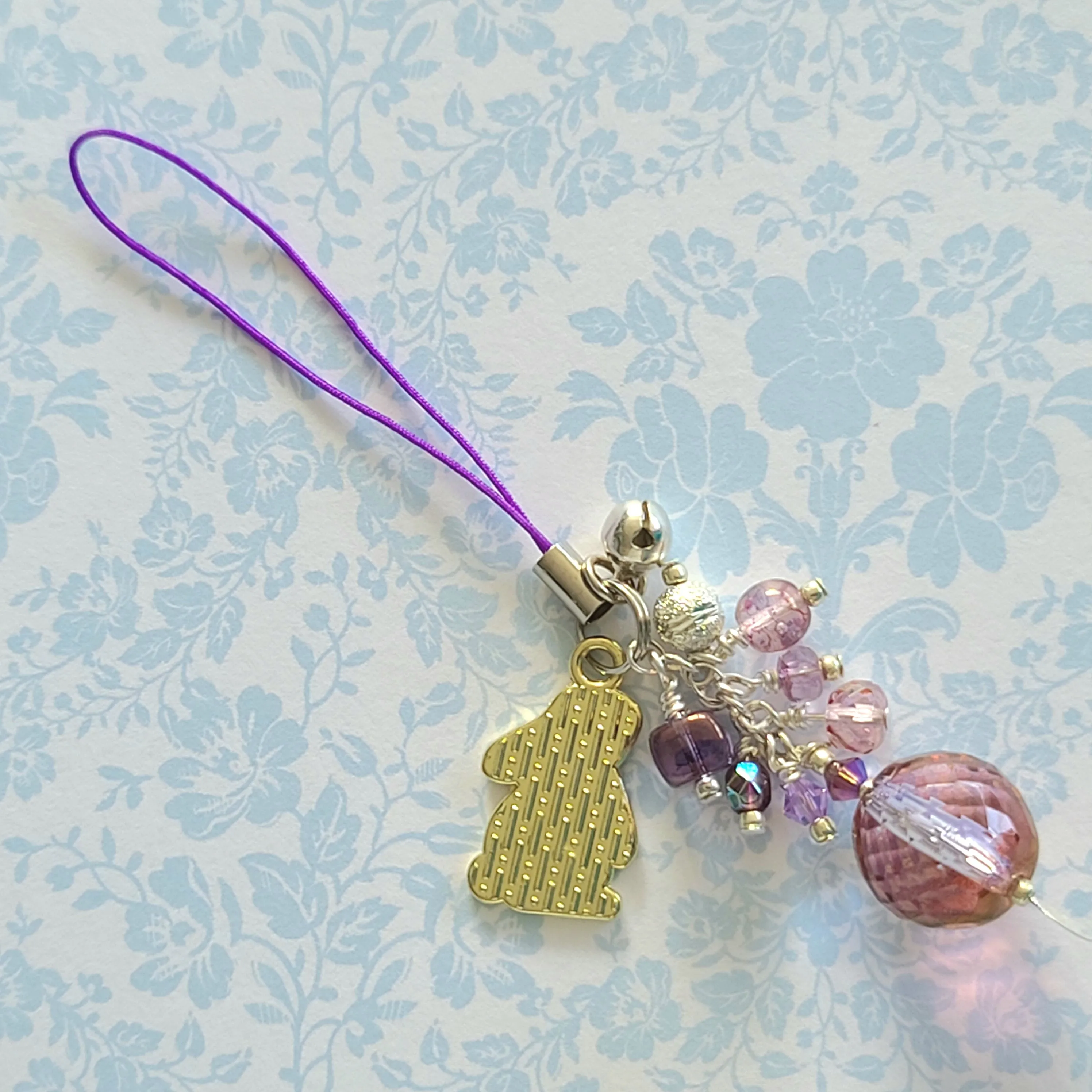 Crystal Bunny Bag/Cell Phone Charms