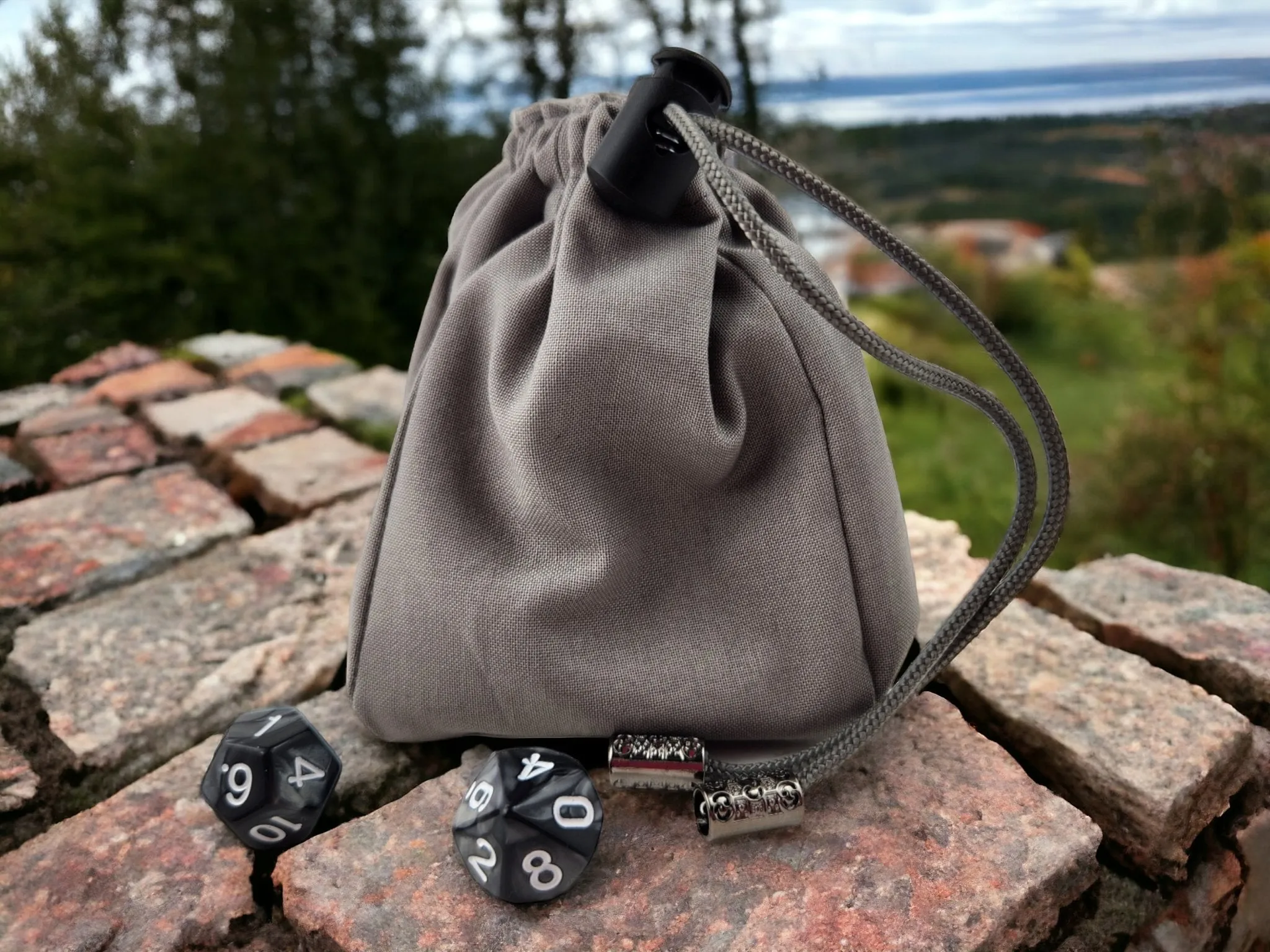Cute bunny dice bag, TTRPG