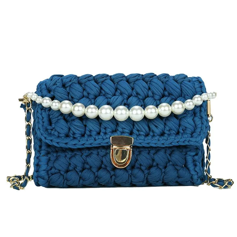 Cute Light Gray Crochet Small Handbag Crossbody Purse Crochet Shoulder Bag for Girl Cute Crochet Purses