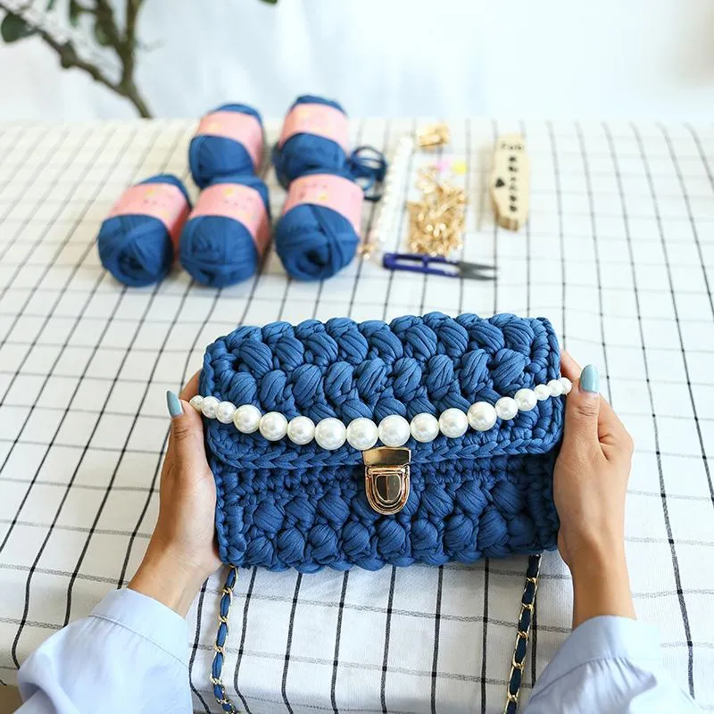 Cute Light Gray Crochet Small Handbag Crossbody Purse Crochet Shoulder Bag for Girl Cute Crochet Purses