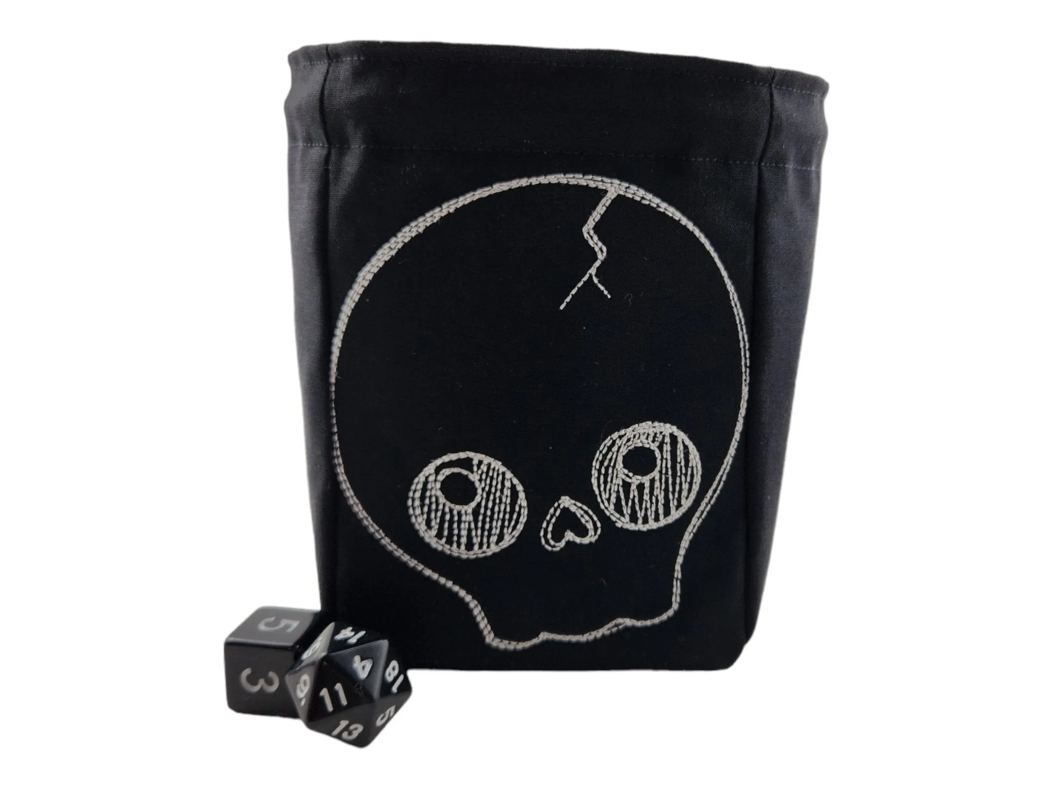 Cute skull dice bag