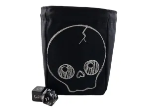 Cute skull dice bag