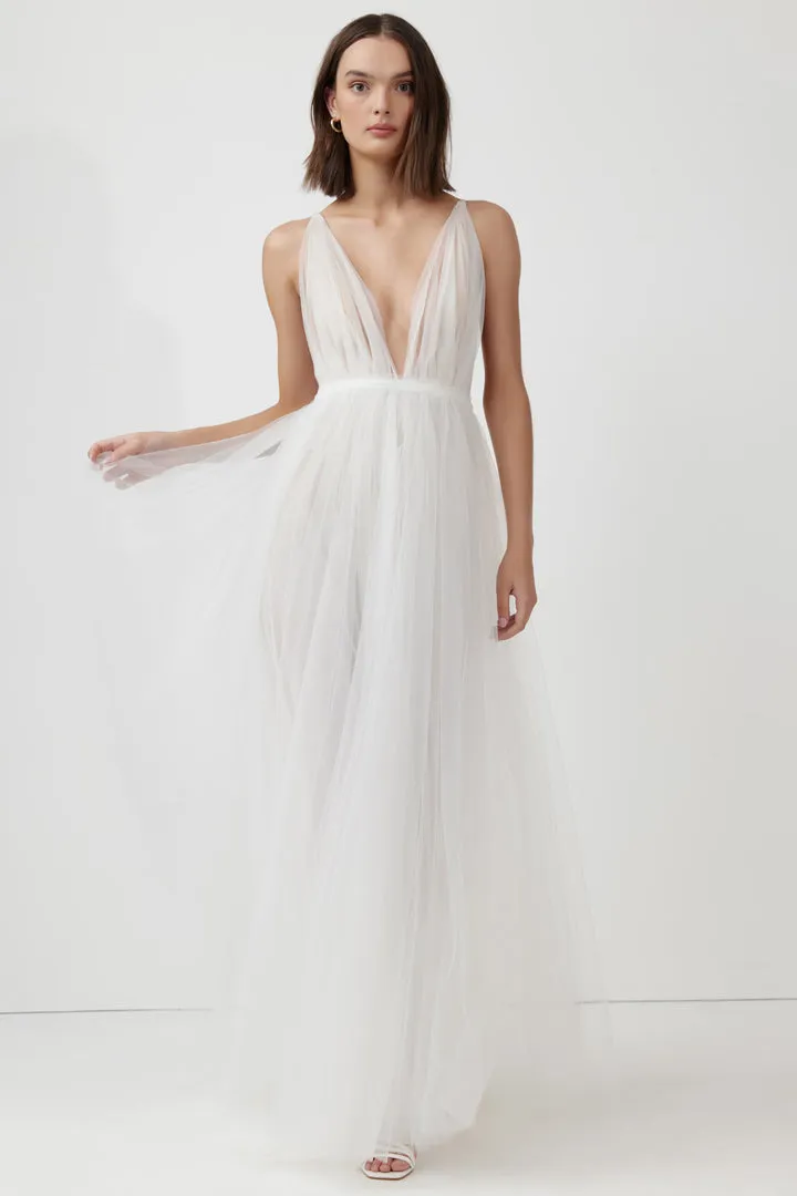 Cynthia Tulle Gown in White by Lexi - RENTAL