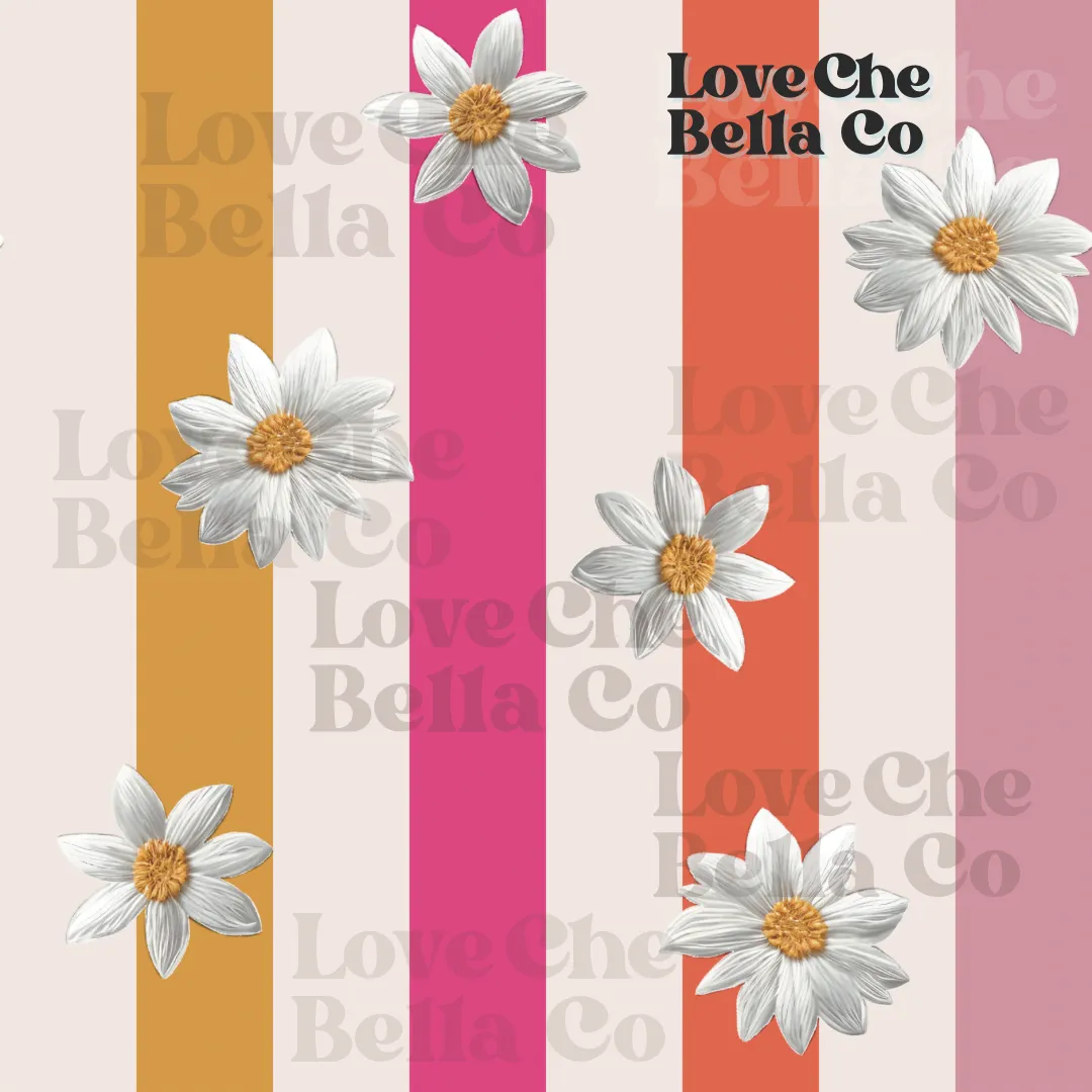 Daisy stripes - SEAMLESS FILES