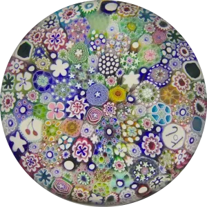 Damon MacNaught 2019 Complex Closepack Millefiori Including including Silhouettes & Rose Canes