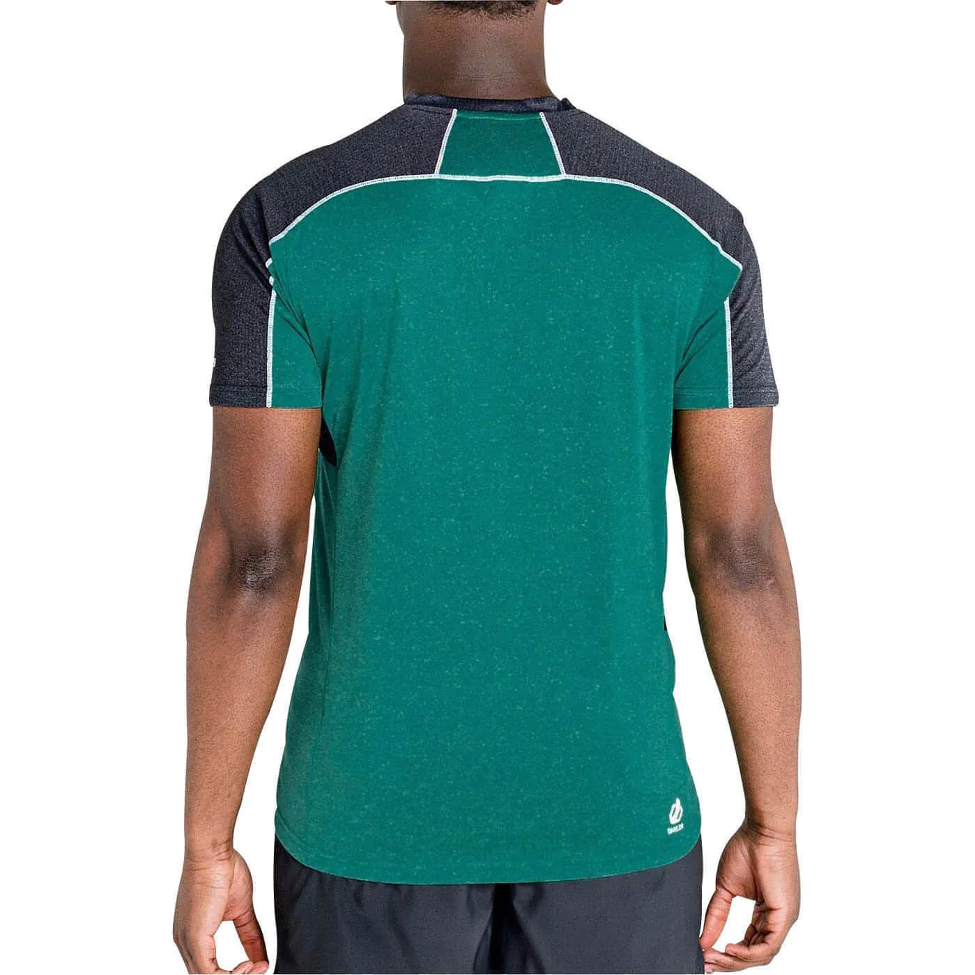 Dare2B Aces II Half Zip Short Sleeve Mens Training Top - Green