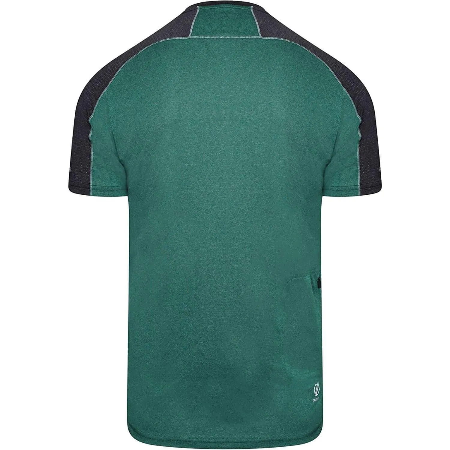 Dare2B Aces II Half Zip Short Sleeve Mens Training Top - Green