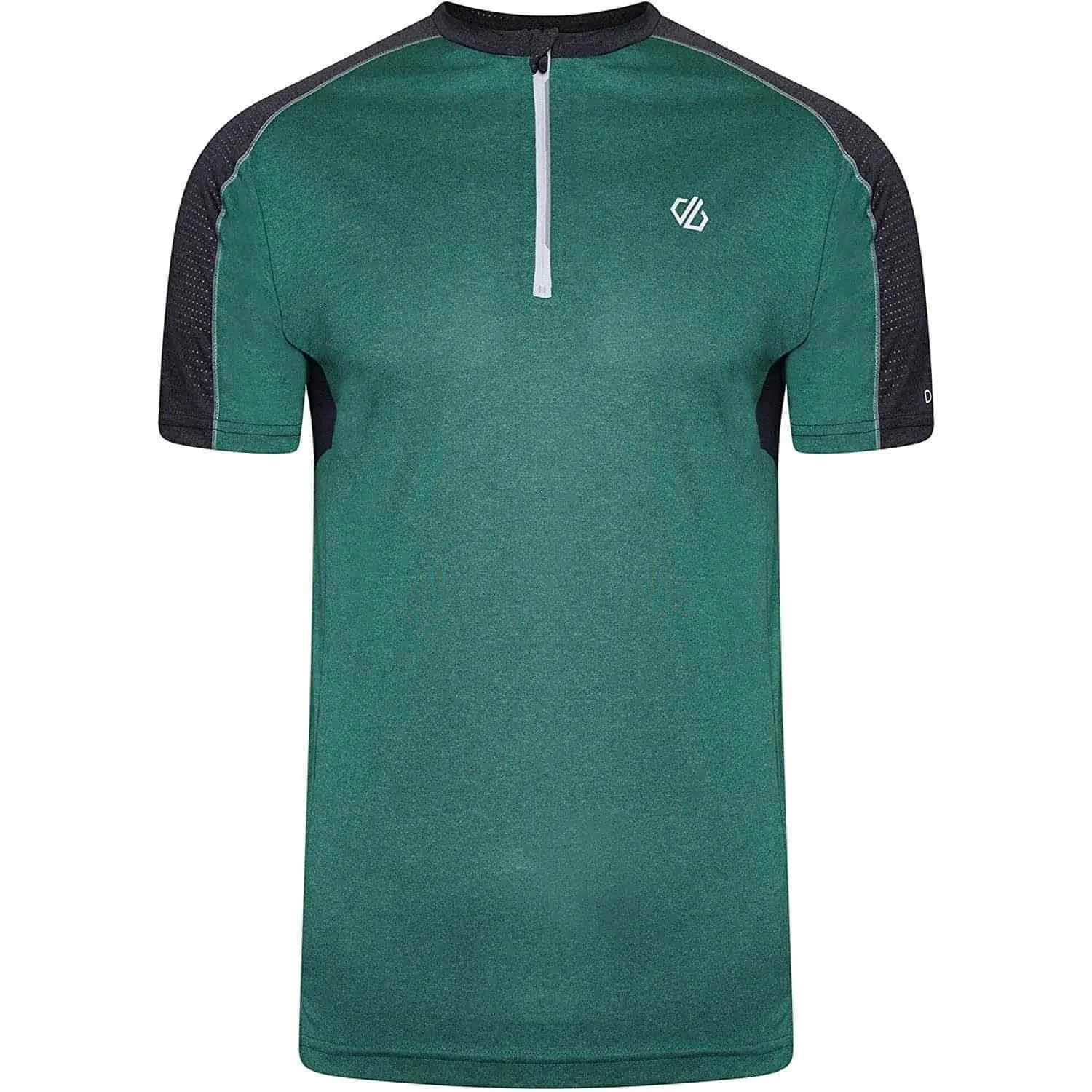 Dare2B Aces II Half Zip Short Sleeve Mens Training Top - Green