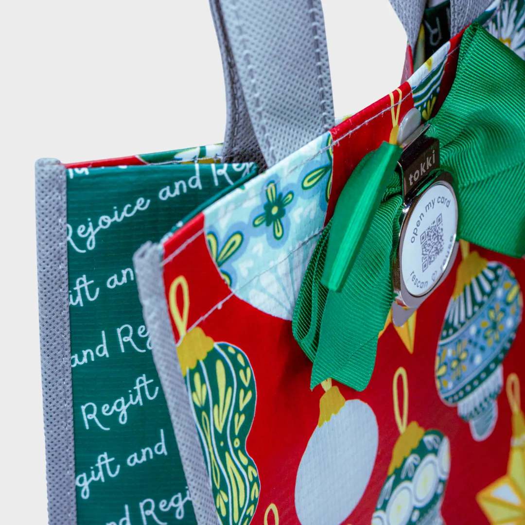 Dazzle | Large | Reusable Gift Bag   QR Greeting Card
