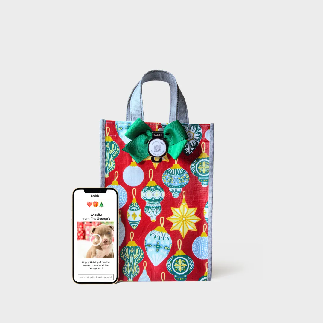 Dazzle | Large | Reusable Gift Bag   QR Greeting Card