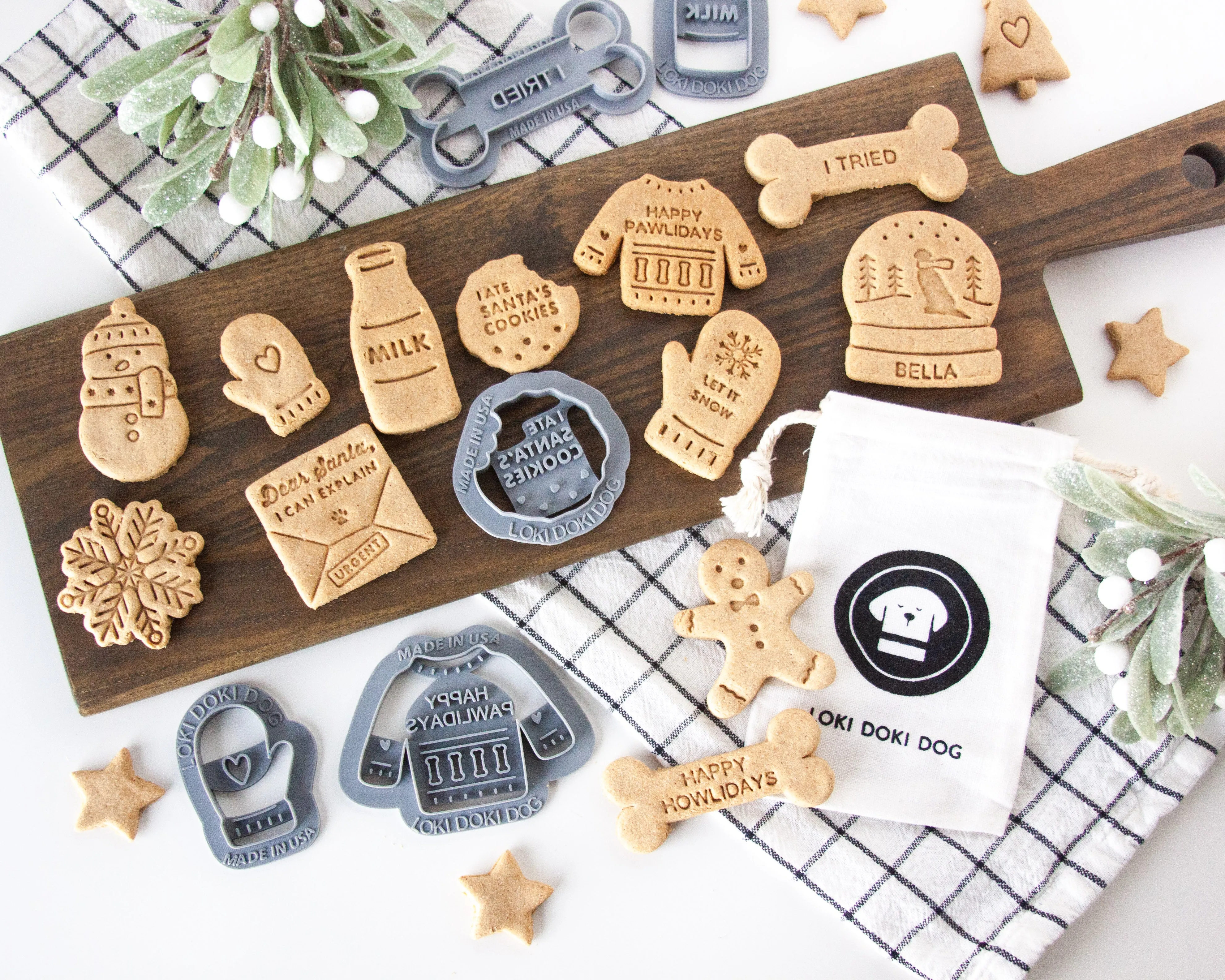 Dear Santa Letter "I Can Explain" Dog Biscuit Cookie Cutter (PERSONALIZED)