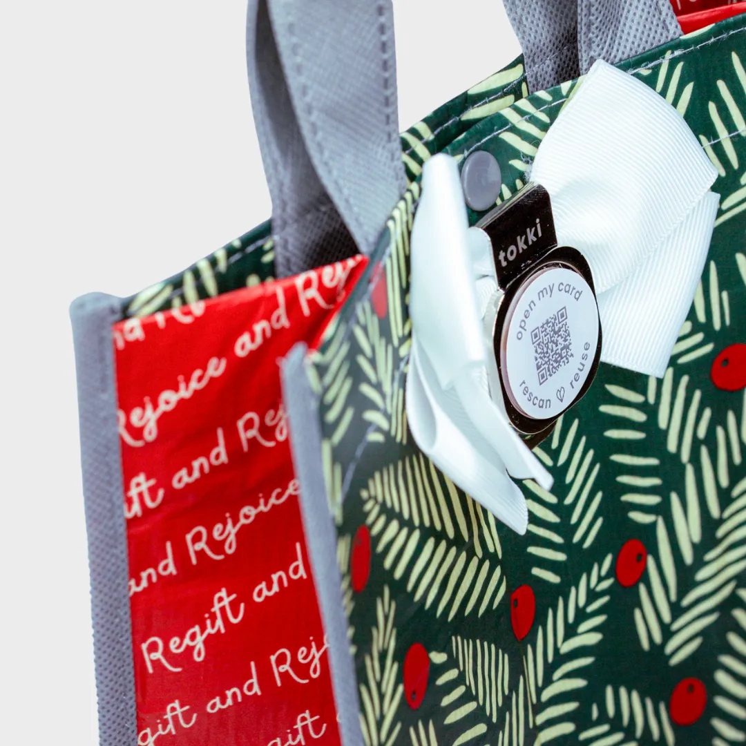 Delight | Large | Reusable Gift Bag   QR Greeting Card