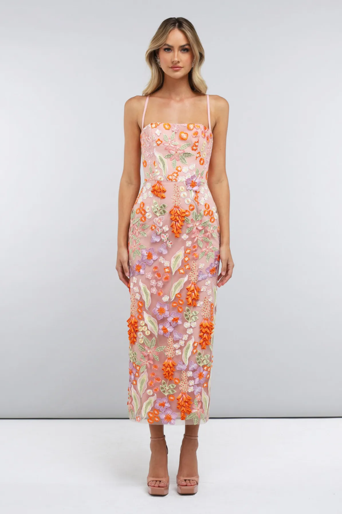 Delight Midi Dress by HELSI - RENTAL