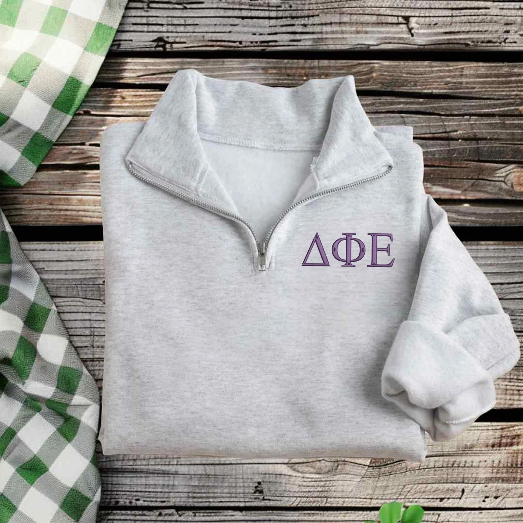 Delta Phi Epsilon Qzip Sweatshirt