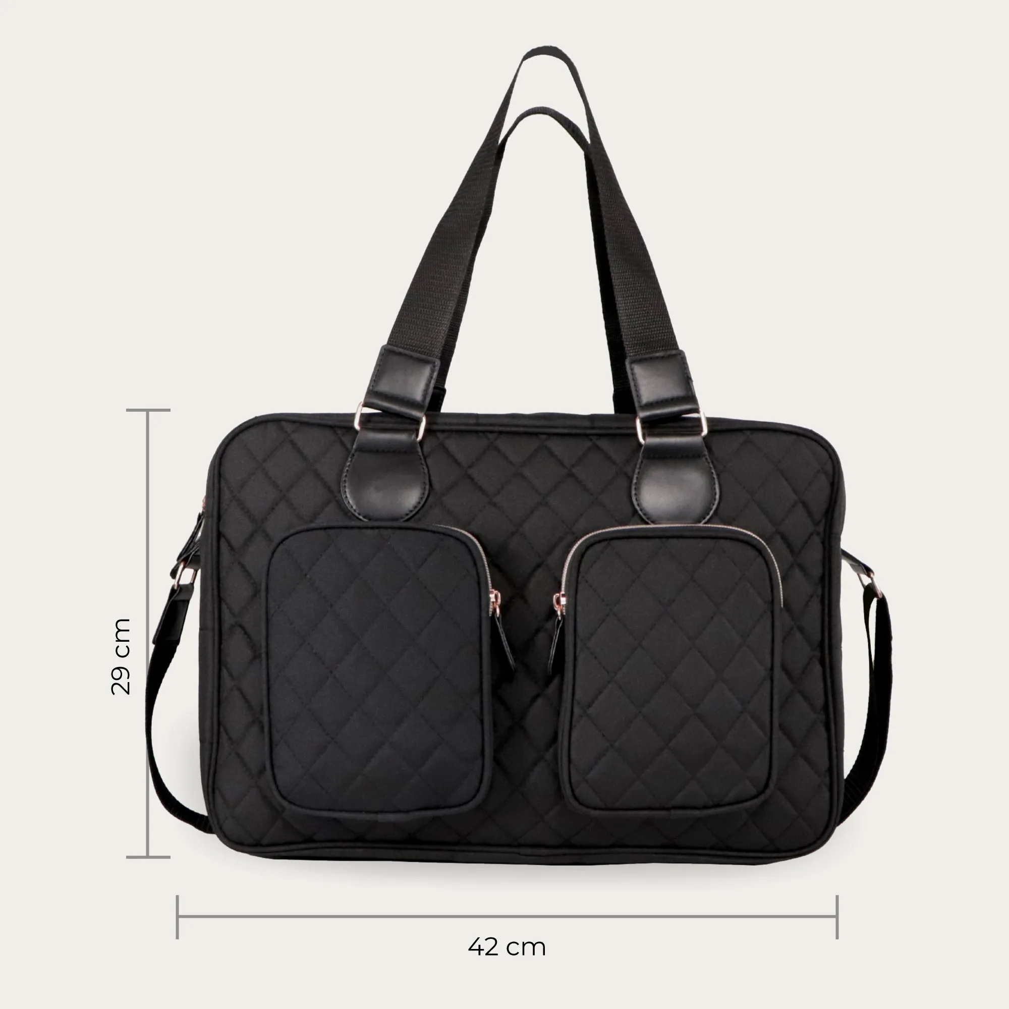 Deluxe Changing Bag - Black Quilted