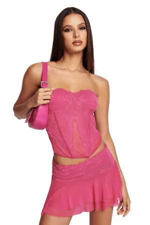 DEMIE CORSET - HOT PINK