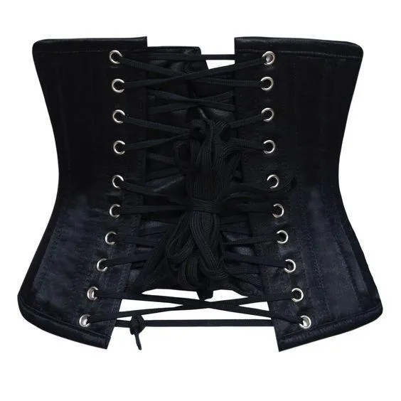 Devine Black Satin Waist Training Corset